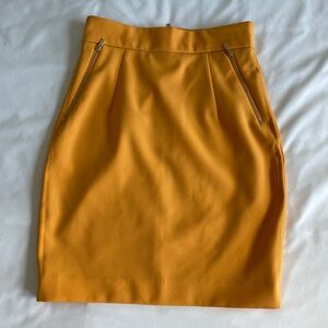 H&M Yellow Pencil Skirt
